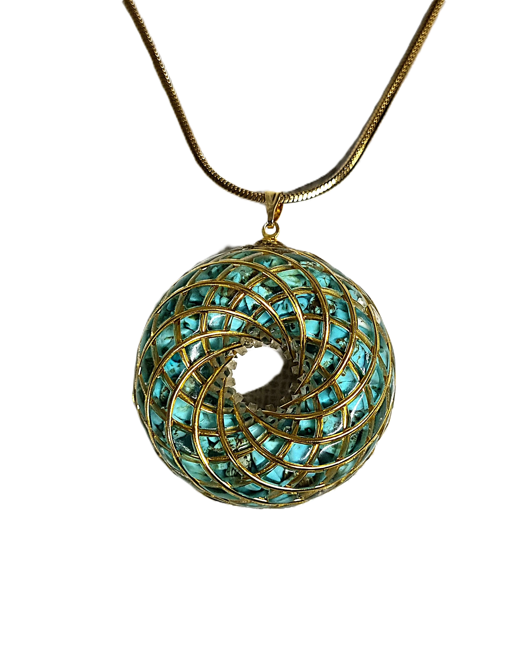 Z-KOLYE Enerjik hizalama ve denge için hazırlanmış bu toroidal kristal kolye EMF korumasını, hücresel yenilenmeyi ve genel canlılığı artırır.