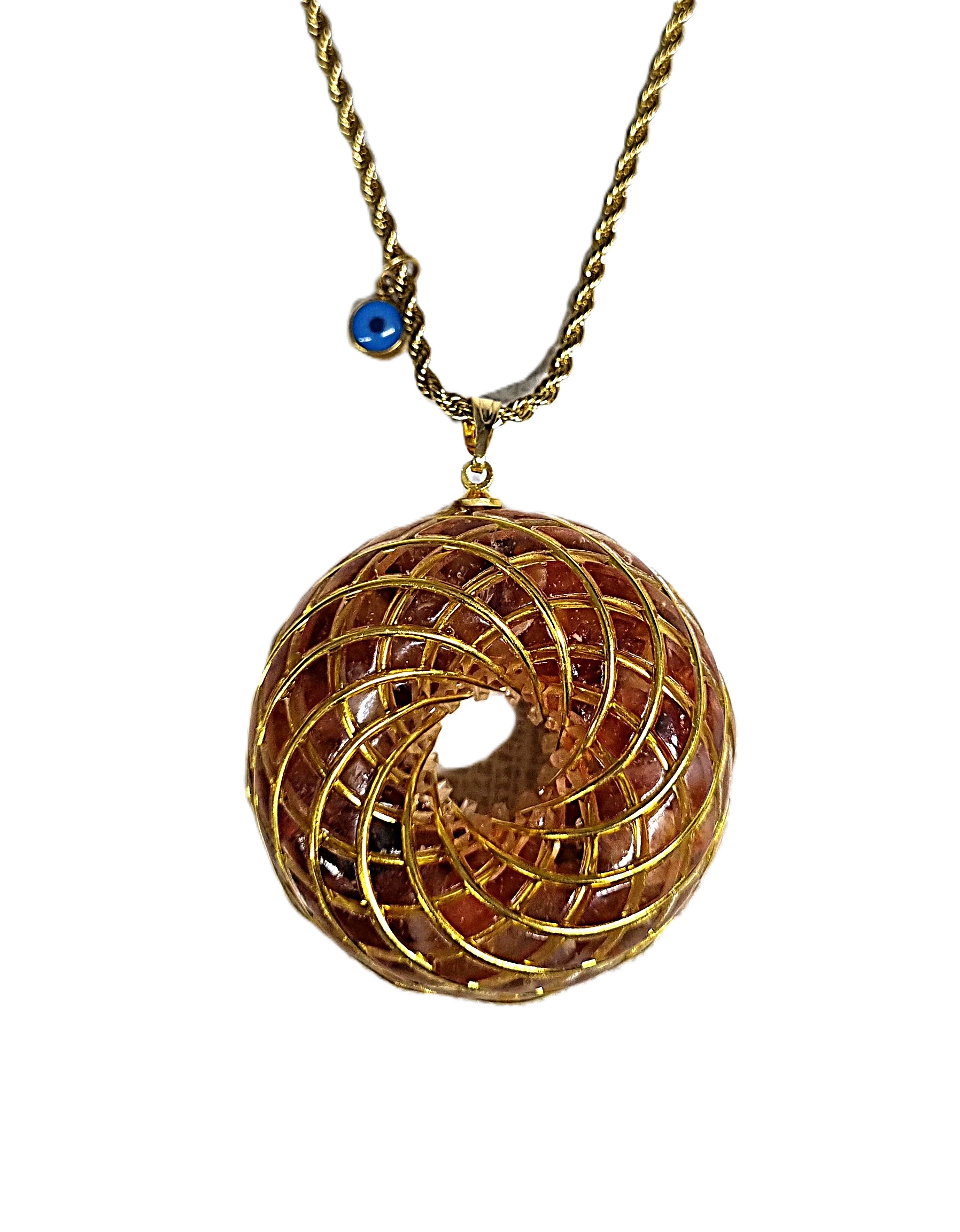 Z-KOLYE Enerjik hizalama ve denge için hazırlanmış bu toroidal kristal kolye EMF korumasını, hücresel yenilenmeyi ve genel canlılığı artırır.